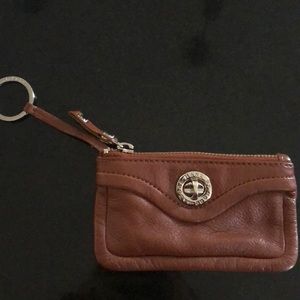 Marc Jacobs Leather Key Case in saddle